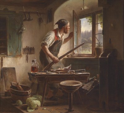 The Watchful Shoemaker by Karl Von Enhuber